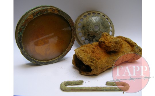 Other items found in the Test Pit including bayonet parts and ammo pouch clips
