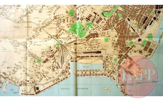 1938 Road map of Singapore