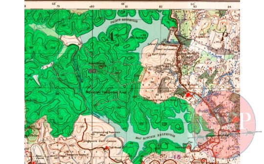 1938 OS map MacRitchie to Pierce