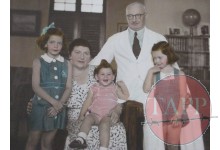 The Seefeld's - picture was taken in the living room at No.16 Adam Park