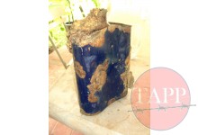 Blue Enamel Water Bottle