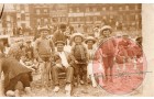 Possibly at Gt Yarmouth. Brothers in this one L-R  Fred, Horace, Arthur. c1920-