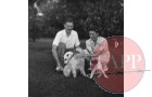 Hugh and Tibbie with the dogs