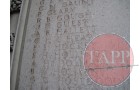 Frank's name on the memorial at Leys School