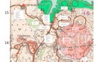 OS map showing location of missing Suffolks on or about Hill 130